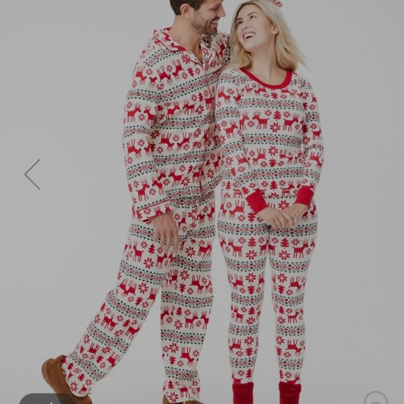 Adult Unisex Flannel Pajama Top and pants Christmas set new medium - Picture 2 of 5